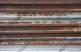 Photo Texture of Metal Corrugated Plates Rusted